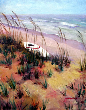 Beached Kayak at Wild Dunes 350