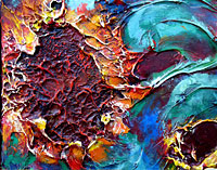 Galactic Sun Flowers - detail3 - 370 